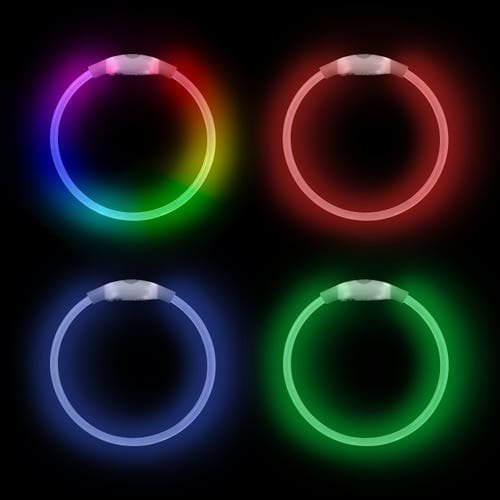 Neón en forma de pulsera de colores brillantes para fiestas y eventos entretenimiento tienda online Tienda TodoMASKOTAS.