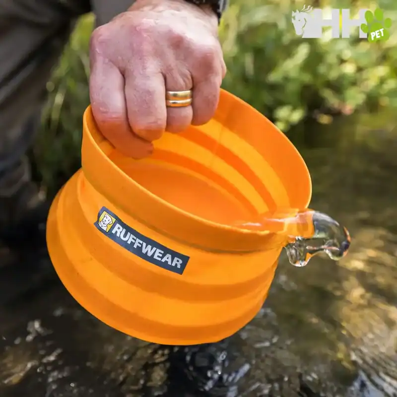 comedero plegable ruffwear para perros bivy bowl