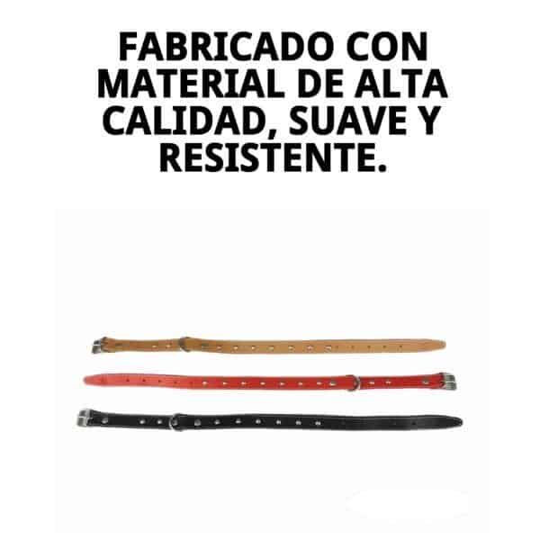 collar cuero liso c/fornitura 45 cm