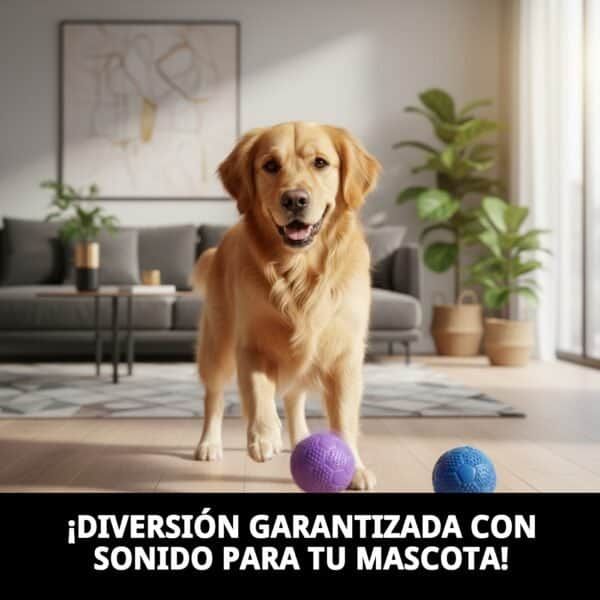 pelota caucho c/ sonido 5 cm