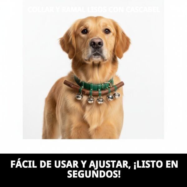 collar y ramal lisos con cascabel