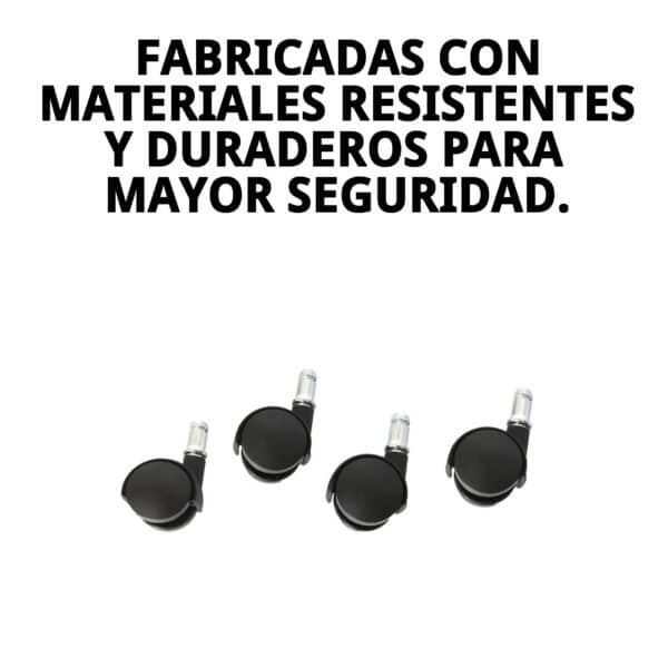 set 4 ruedas para transportínes de perro gulliver iata giratorias
