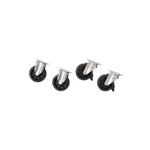 set 4 ruedas giratorias para transportines de perro