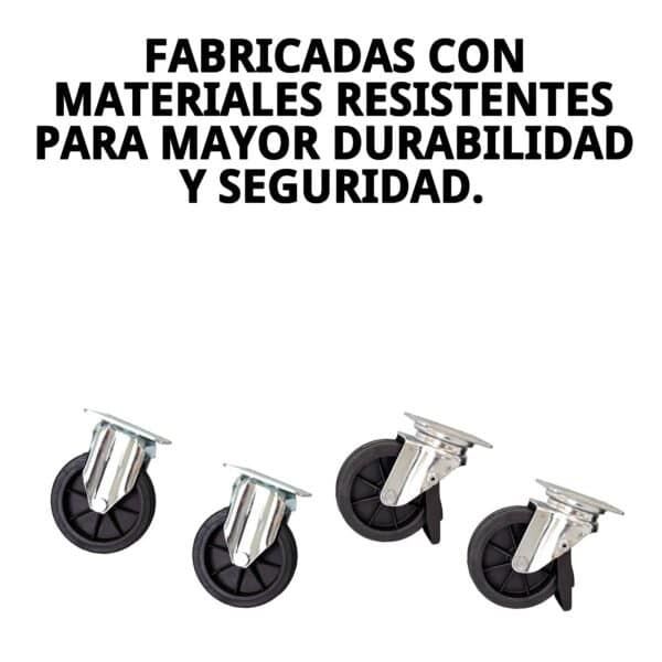 set 4 ruedas giratorias para transportines de perro