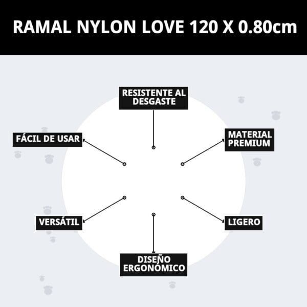 ramal nylon love 120 x 0.80cm