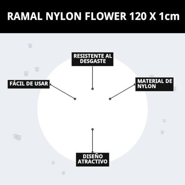 ramal nylon flower 120 x 1cm