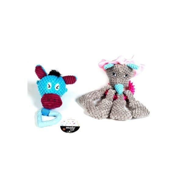 juguete peluche punk c/mordedor 22x12 cm