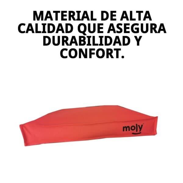 colchon waterproof rojo t 1 80x60x10