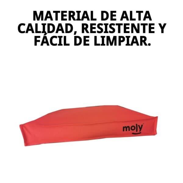 colchon waterproof rojo t 3 105x95x10