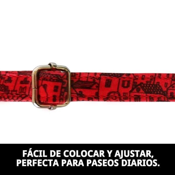 collar casitas rojas t 6 45 55*2,5