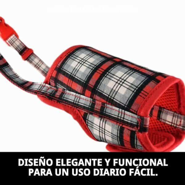 bozal deluxe escocés talla s moly | suave, transpirable y ajustable para perros pequeños