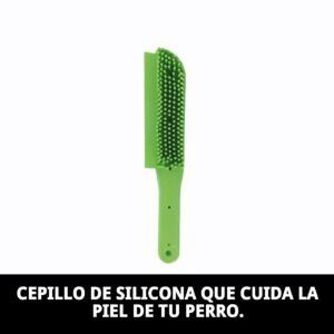 cepillo multiusos de silicona 26 cm moly | especial para perros con dermatitis y piel sensible