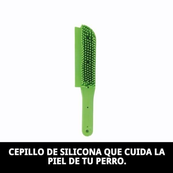 cepillo multiusos de silicona 26 cm moly | especial para perros con dermatitis y piel sensible