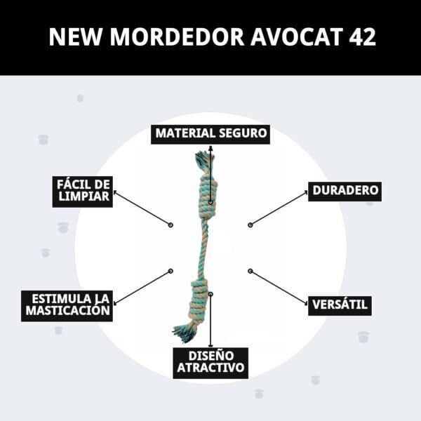 new mordedor avocat 42 cm moly | juguete resistente, divertido y estimulante para perros