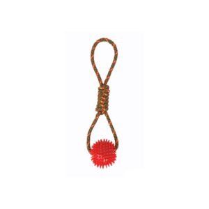 lanzador con pelota tpr chia 43 cm moly | juguete resistente para lanzar, morder y jugar al aire libre