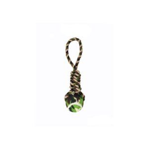 mordedor pelota animalprint 33 cm moly | juguete resistente con cuerda para morder y jugar
