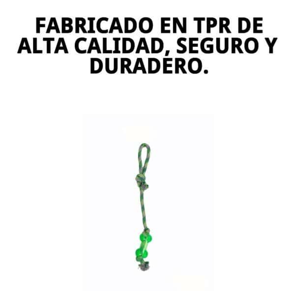mordedor tpr 50 cm green moly | juguete xl resistente para perros grandes y muy activos