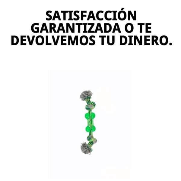 mordedor tpr 26 cm green moly | juguete resistente para masticar y fortalecer la mandíbula