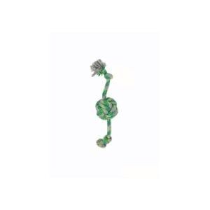 mordedor pelota 9×38 cm green moly | juguete resistente con cuerda para perros activos