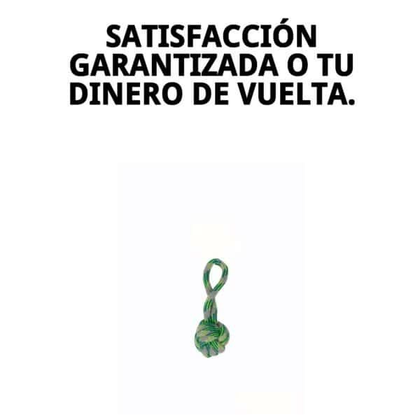mordedor asa con pelota 18 cm tpr green moly | juguete resistente para morder y tirar