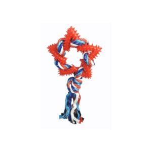 mordedor estrella dental tpr 26 cm moly | juguete resistente que limpia dientes y masajea encías