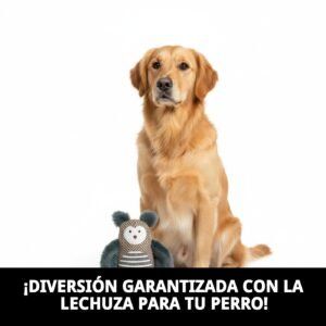 juguete lechuza para perros 22 cm moly | peluche suave con sonido y estimulación sensorial