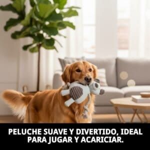 peluche willy para perros 26 cm moly | juguete suave con sonido y súper resistente