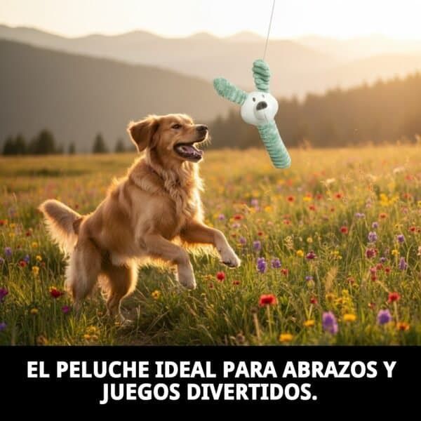 peluche rabbit para perros 26 cm moly | juguete suave con sonido, resistente y súper divertido