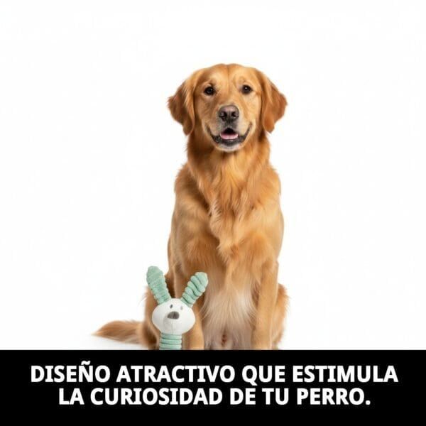 peluche rabbit para perros 26 cm moly | juguete suave con sonido, resistente y súper divertido