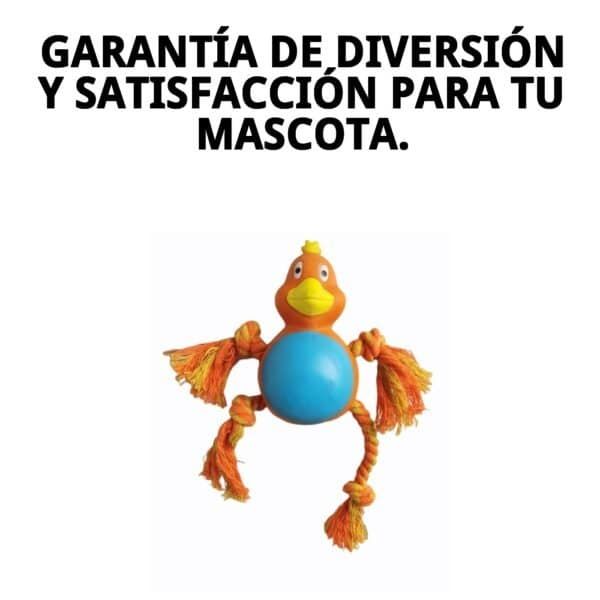 mordedor pollito para perros 21 cm moly | juguete resistente y divertido para masticar