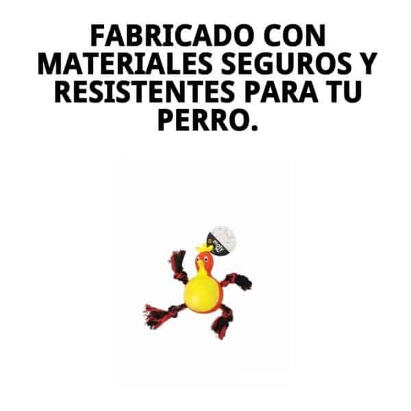 mordedor gallina para perros 21 cm moly | juguete resistente, divertido y estimulante