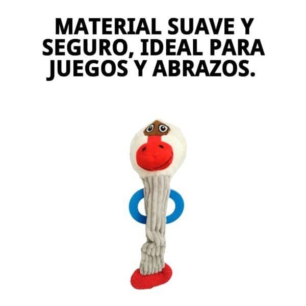 peluche mono para perros 45 cm moly | juguete con sonido y mordedor integrado