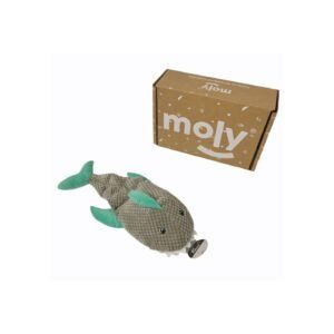 peluche tiburón para perros 37 cm moly | juguete interactivo con sonido y súper suave