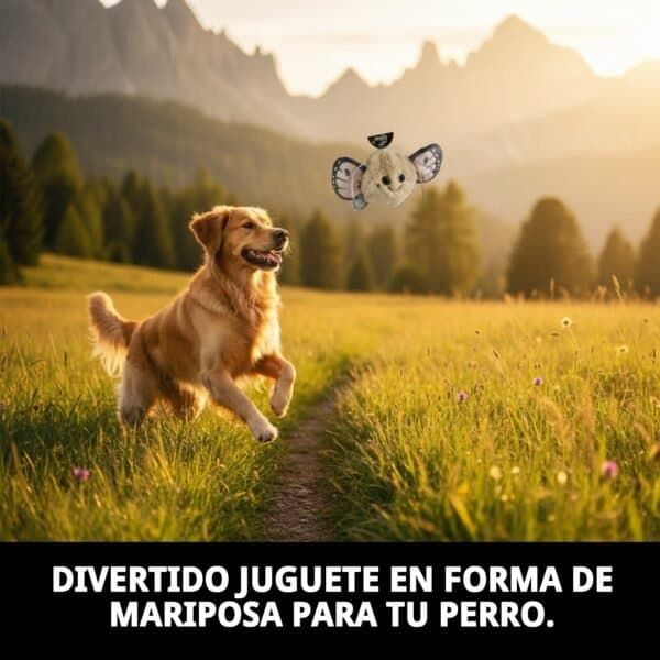 juguete para perros butterfly 10 cm moly | mordedor pequeño y resistente para juego activo