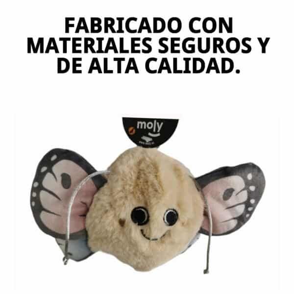 juguete para perros butterfly 10 cm moly | mordedor pequeño y resistente para juego activo