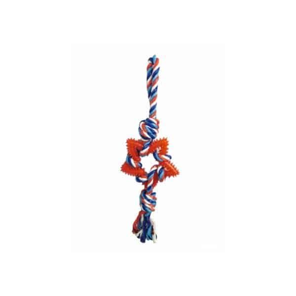 juguete lanzador estrella dental tpr 45 cm moly | juguete resistente y limpia dientes para perros