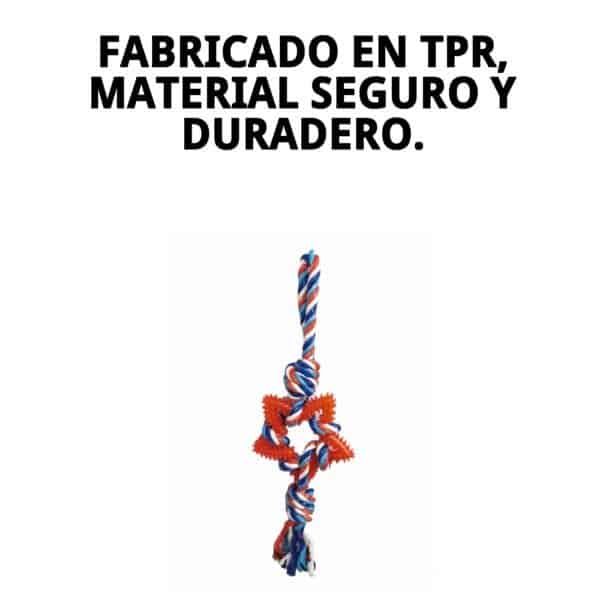 juguete lanzador estrella dental tpr 45 cm moly | juguete resistente y limpia dientes para perros