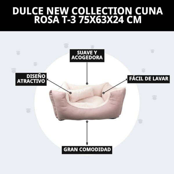 dulce new collection cuna rosa t 3 75x63x24 cm