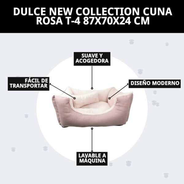 dulce new collection cuna rosa t 4 87x70x24 cm