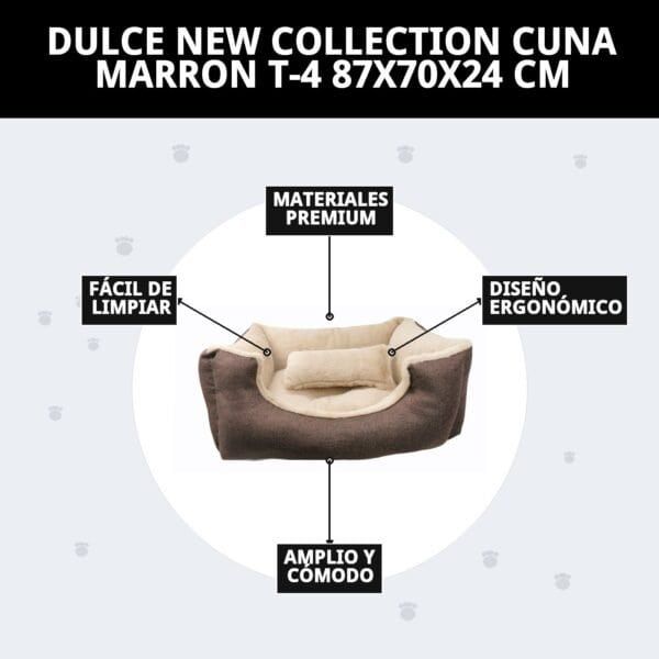 dulce new collection cuna marron t 4 87x70x24 cm
