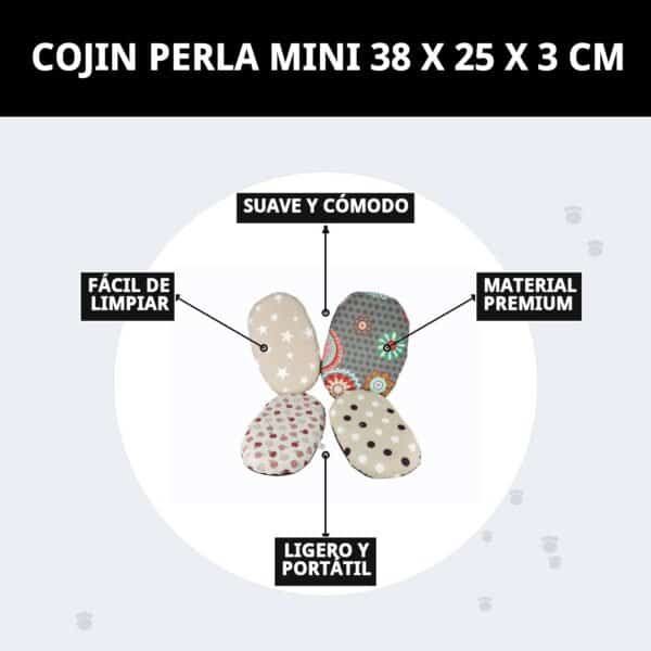 cojin perla mini 38 x 25 x 3 cm