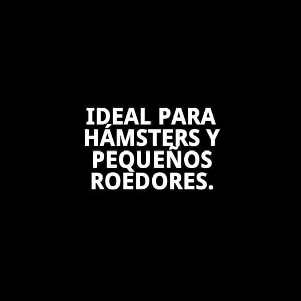 ruleta hamster 14.5cm plastico cerrada