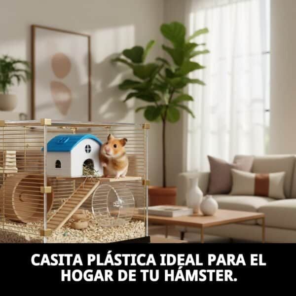 casita hamster plastico