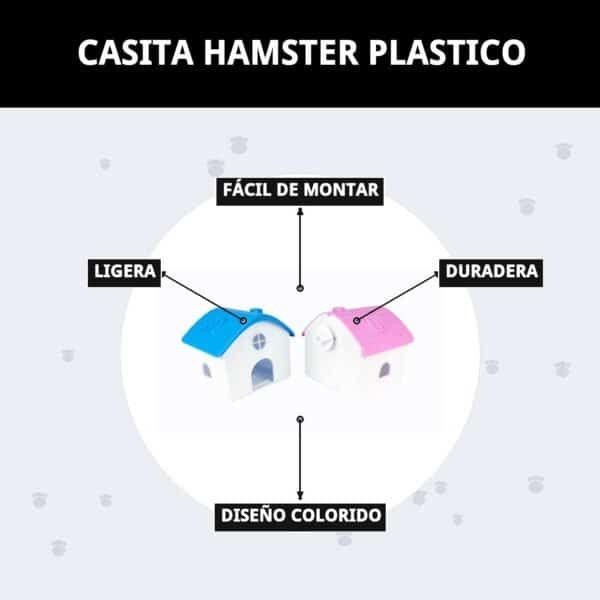 casita hamster plastico
