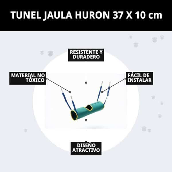 tunel jaula huron 37 x 10 cm