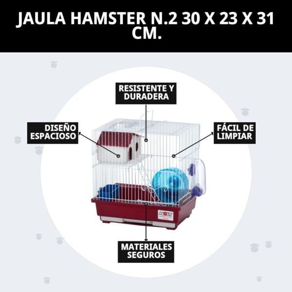 jaula hamster n.2 30 x 23 x 31 cm.