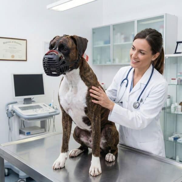 bozal cesta para bóxer nº4 moly | resistente, cómodo y transpirable especial perros hocico ancho