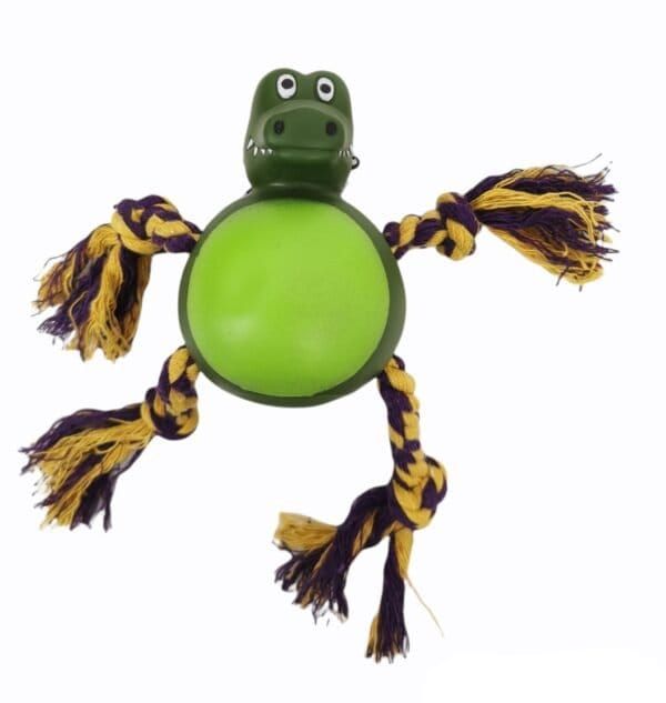 mordedor cocodrilo para perros 21 cm moly | juguete resistente y estimulante