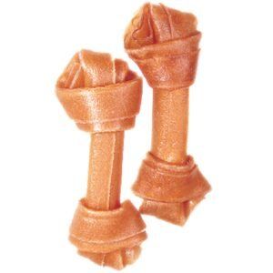 Hueso con nudo de 11 cm, snack natural para perros pequeños y medianos, mordedor y premio saludable.