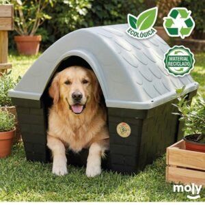 caseta para perro happy stefanplast grande 96x78x73 cm – resistente para exterior perros raza grande
